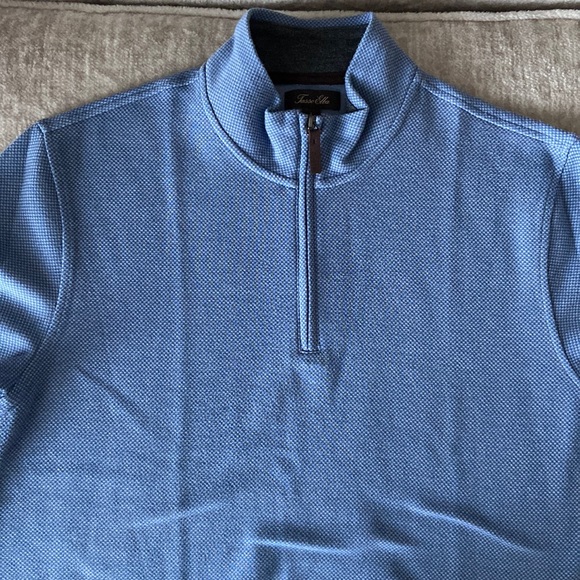 Tasso Elba Other - Tasso Elba blue tweed mens pullover in a size large